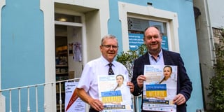 MS meets Pembrokeshire pharmacist to support Ukrainian aid campaign