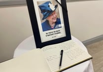 Book of condolence for the Royal Family at Narberth’s Queen’s Hall