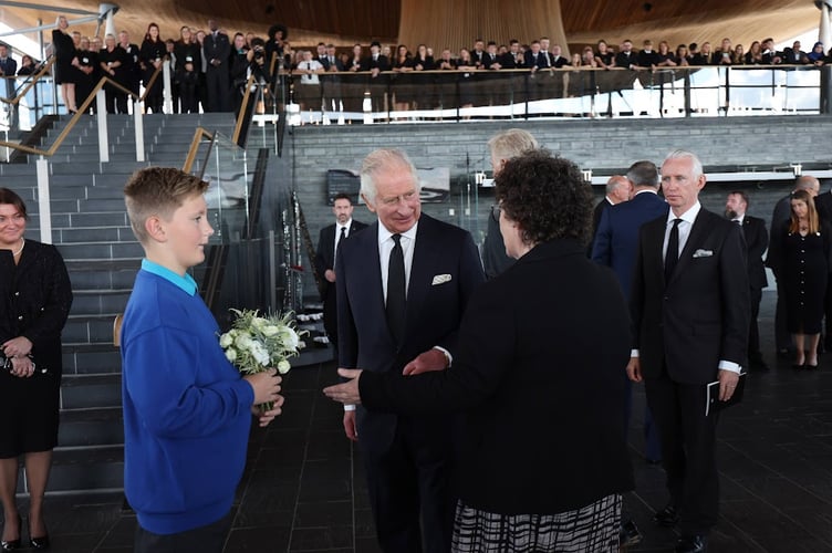 King Charles III at the Senedd