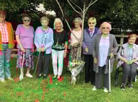 Saundersfoot WI pay their respects to Her Majesty