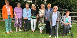 Saundersfoot WI pay their respects to Her Majesty