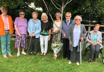 Saundersfoot WI pay their respects to Her Majesty