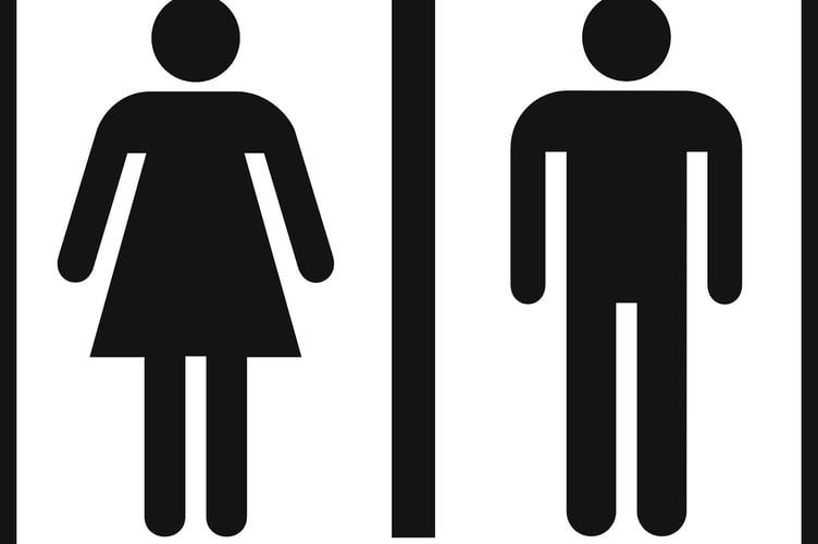 Toilet sign