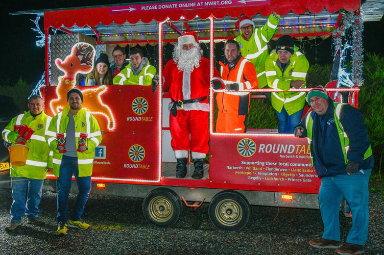 Santa and sleigh
