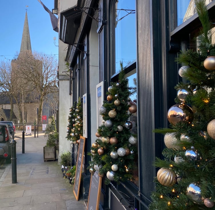 Christmas trees in Tudor Square, 2022