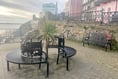 Volunteers enquire about aspects of work at Tenby’s Paragon Gardens