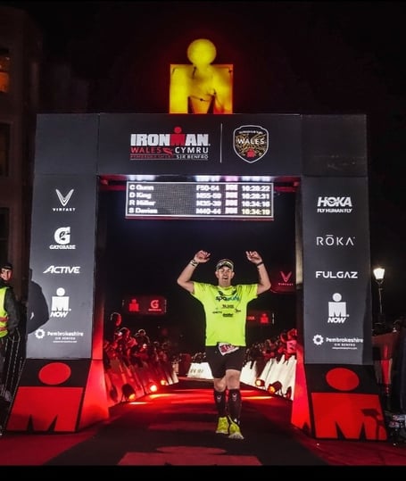 Steve Davies challenged himself to Ironman Wales to raise funds for Wales Air Ambulance.