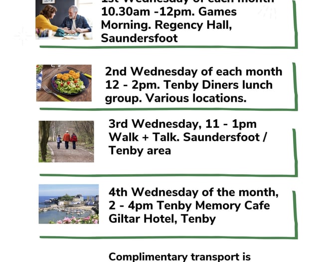 Tenby Memory Café continuing to care in 2023