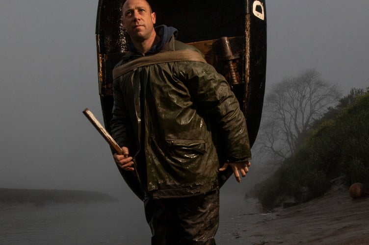 Fisherman Alex Hughes is pictured on the River Towy, Carmarthen, of the Carmarthen Coracle and Netsmen Association complete their fishing session of the morning.
Photographer: Joann Randles
PORTRAIT 021