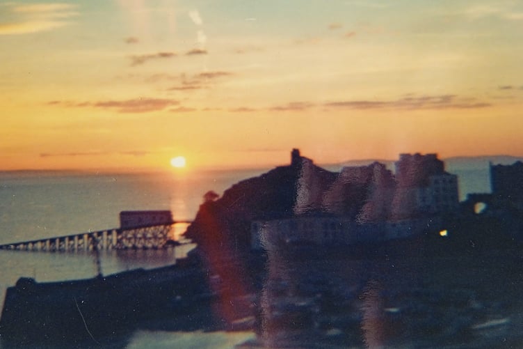 Tenby’s Castle Hill and Quay in the 1980s - only one Lifeboat House back then.