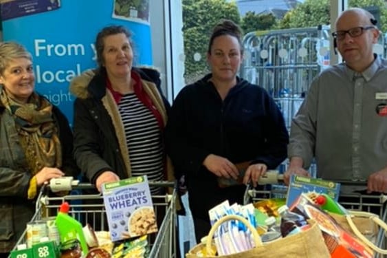 In addition to its hosting of a donations trolley, Kilgetty Co-op has given the PATCH Tenby foodbank £250 worth of non-perishable items to restock the shelves.