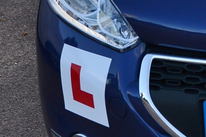 L Plate learner driver