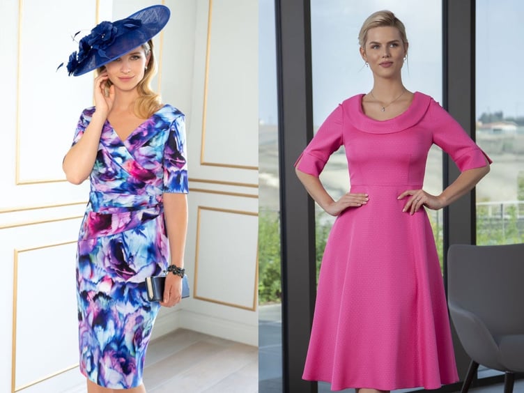 Bonkers Fashions - medley of 2 designer images with models demonstrating wear for wedding guest/ mother of the bride or groom