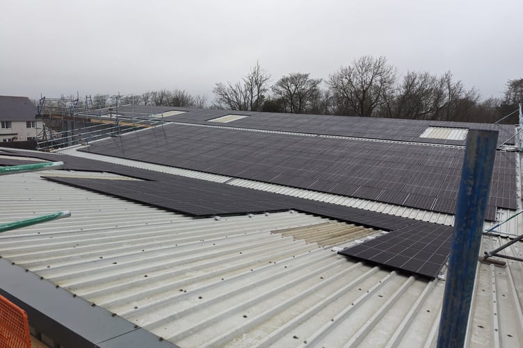 Solar panels for Narberth family business Woven Labels UK