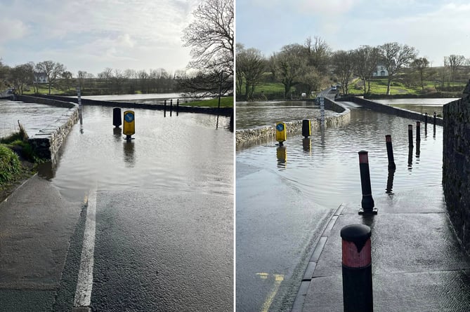 Flooding at Carew Bridge