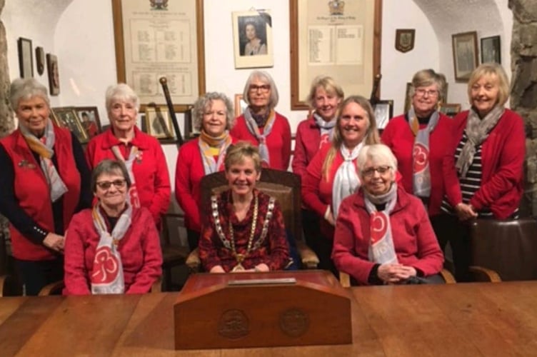 Trefoil Guild and Tenby mayor