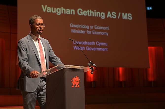Economy Minister Vaughan Gething MS