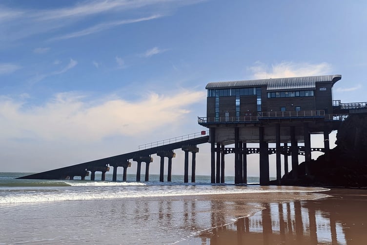 Tenby Lifeboat House and slipway