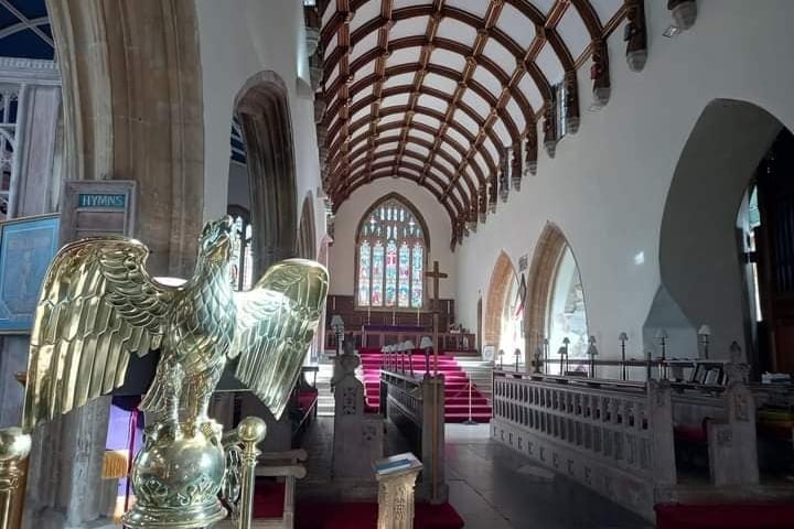 Inside St Mary’s Church, Tenby