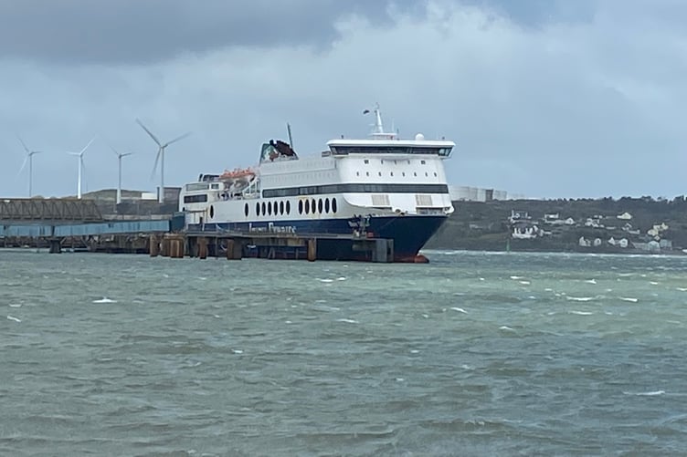 High winds have prevented the sailings from Pembroke to Rosslare today.
