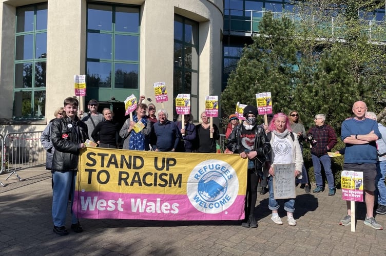 County Hall protest