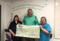 Rugby Club hands boost to Special Care Baby Unit