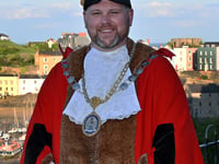 Dai Morgan's historic fourth term as Tenby mayor