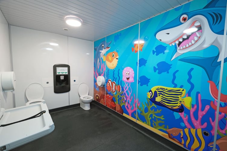 White sands toilet