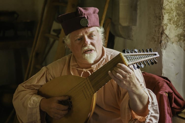 Minstrel Tom at St Davids Bishop's Palace