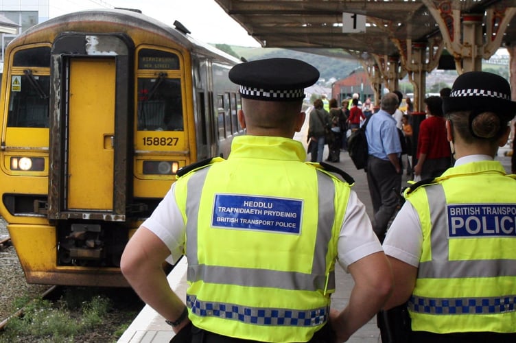 Aberystwyth railway station British Transport Police
