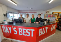 Local Senedd Member visits new DIY shop in Haverfordwest