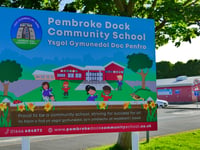 Community event at Pembroke Dock school