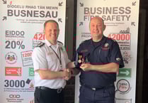 Long service award for dedicated Tenby firefighter