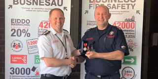 Long service award for dedicated Tenby firefighter