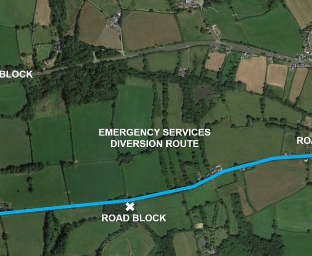 Weekend road closure on A40 scheduled