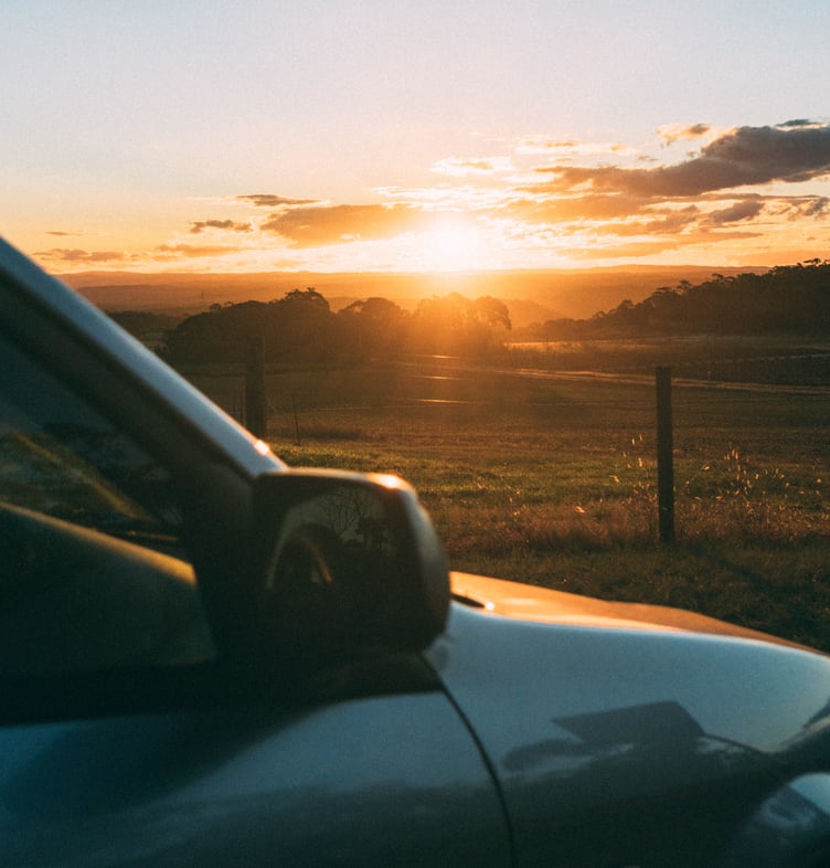 Car with sun