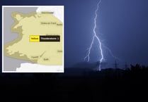 Weekend thunderstorm warning issued by Met Office