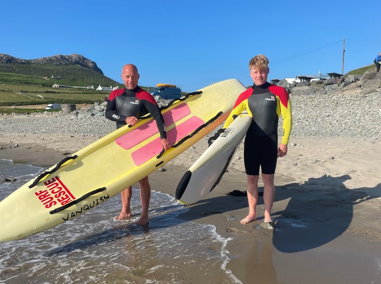 Father and Son Lifeguards in Pembrokeshire