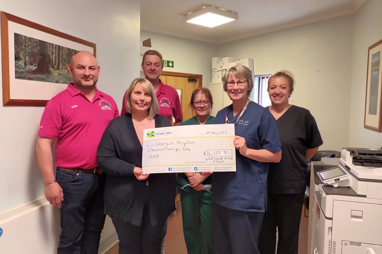 Whitland Male Choir cheque