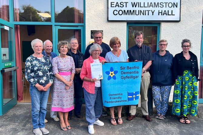 East Williamston Community Hall certified dementia friendly