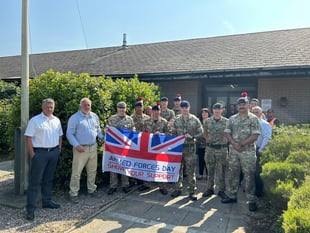 Landmarc flies the flag at Castlemartin for Armed Forces Week