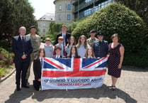 Armed Forces Day flag flies over Pembrokeshire's County Hall