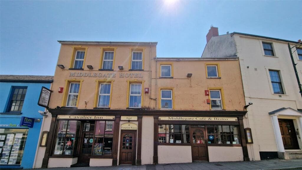 Pembroke town centre hotel and restaurant for sale doubles up as a