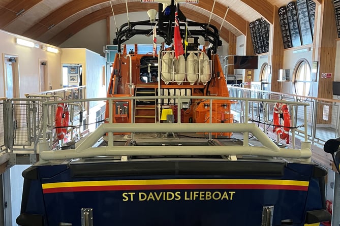 RNLI St Davids lifeboat station and Norah Wortley  Credit: RNLI/St Davids
