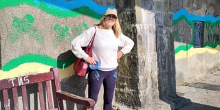 Tenby Urban Thinkscape mural begins at North Beach zigzag