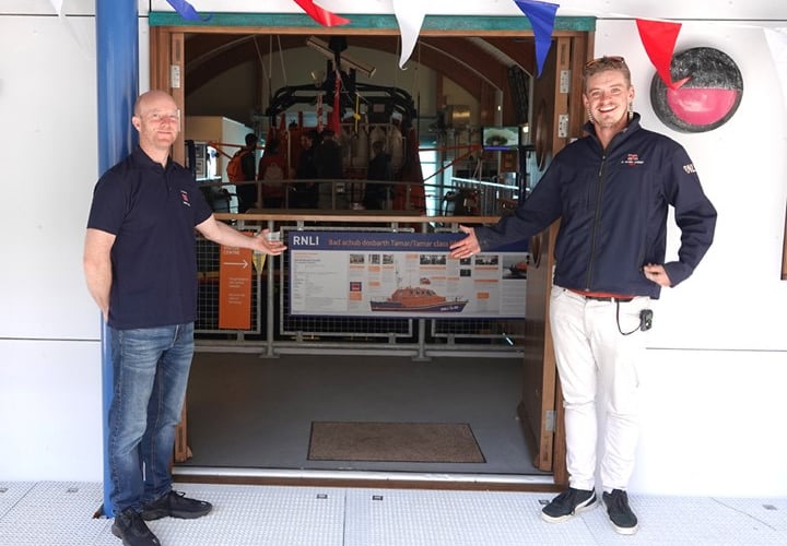 St Davids RNLI Lifeboat Station open day Pad and Will