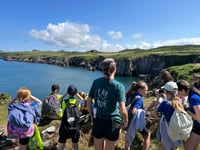 Sageston School students explore the outdoors
