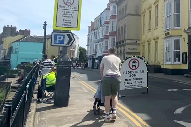 Tenby traffic free