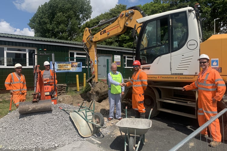 Narberth Army Cadet Hut work