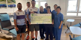 Wow! Fundraising trio raises £27,500 for Withybush chemotherapy unit